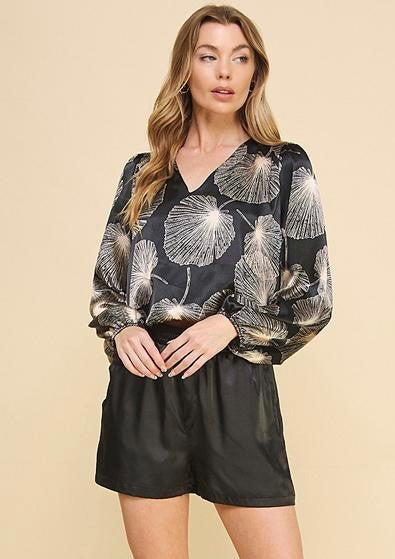 The Jade Top in Black