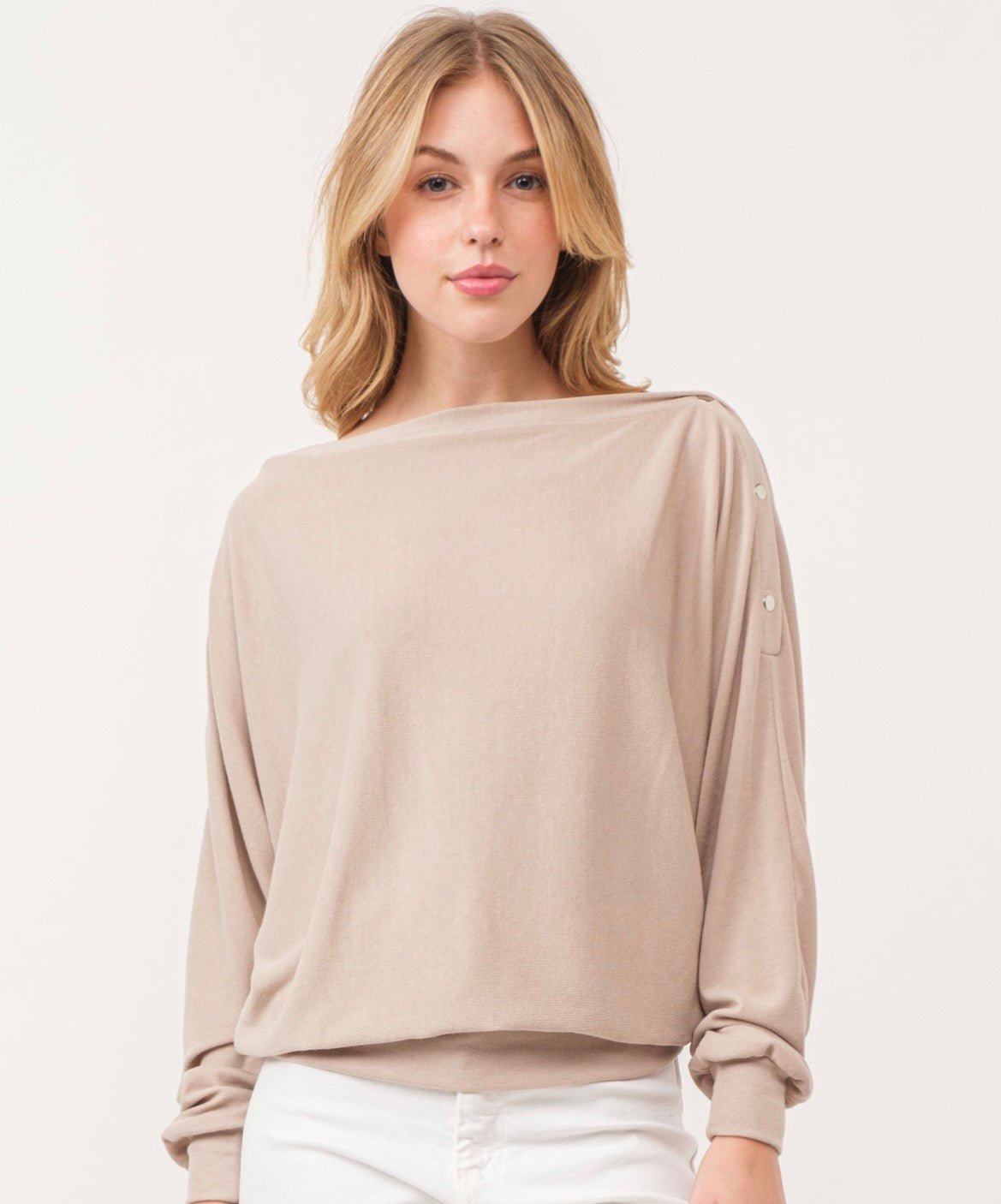 The Lola Top in Taupe