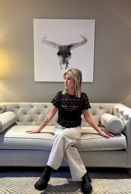 The Sloane Top in Black