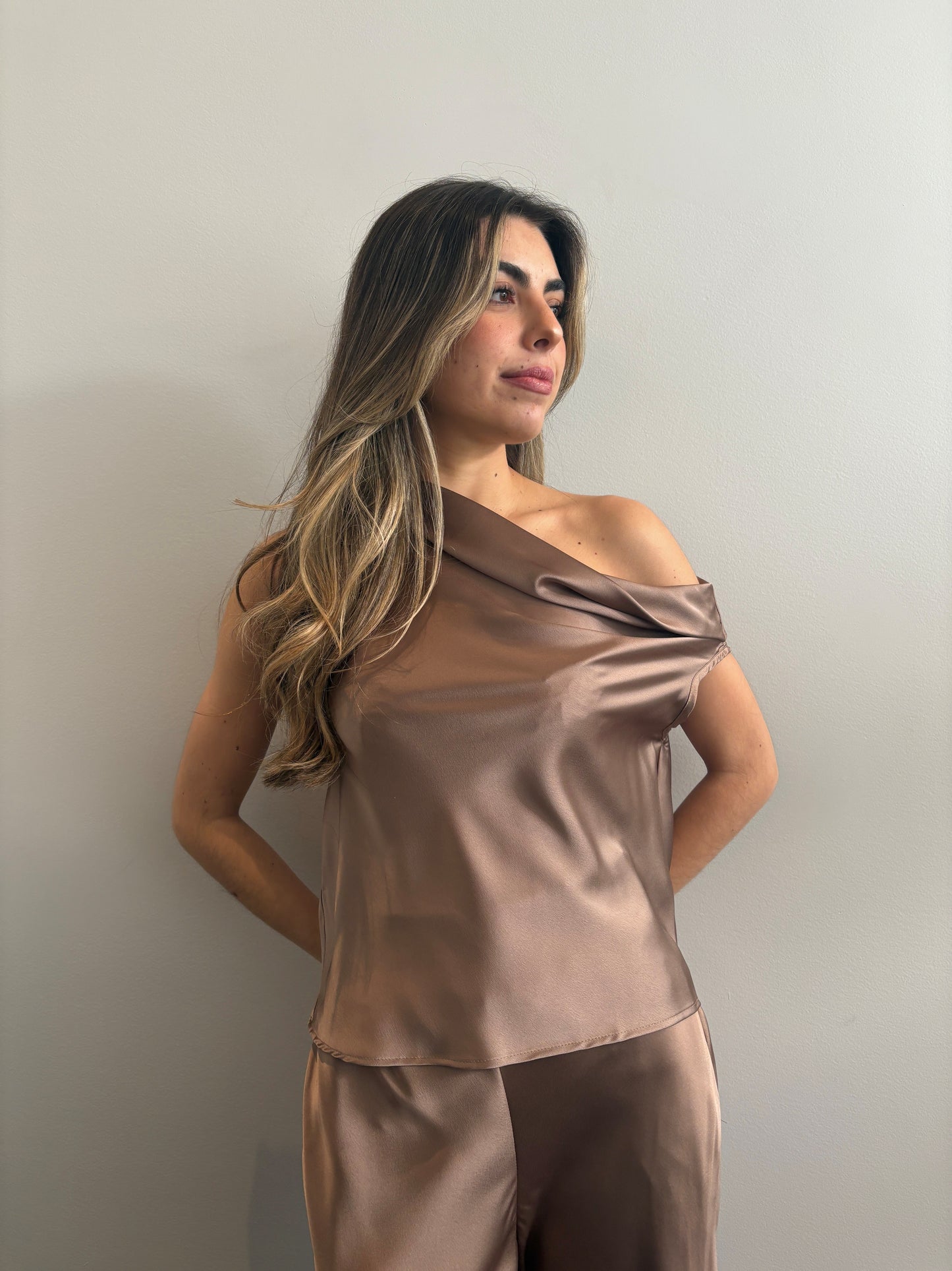Dune satin top