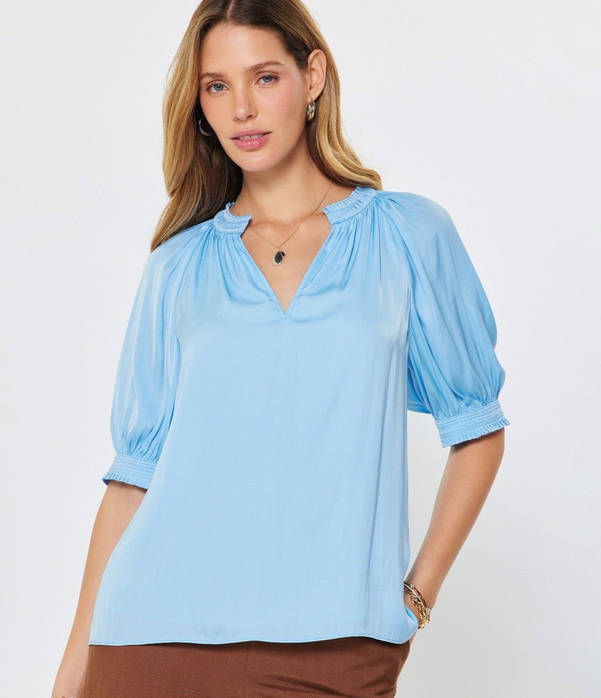 The Vail top in blue