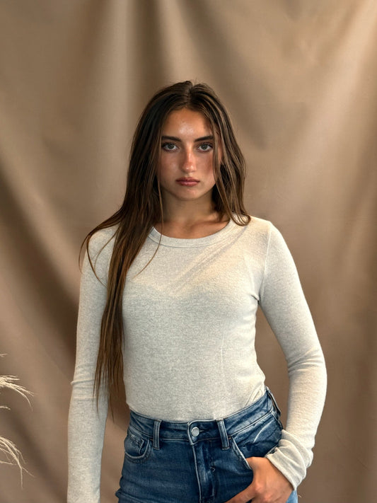 Rhode Top in Heather grey