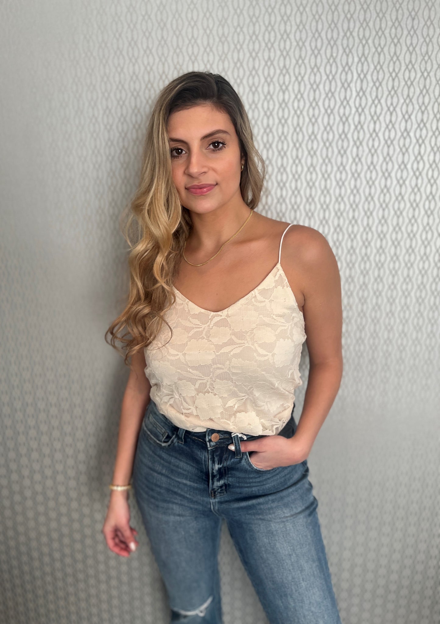 Cream Lace Camisole