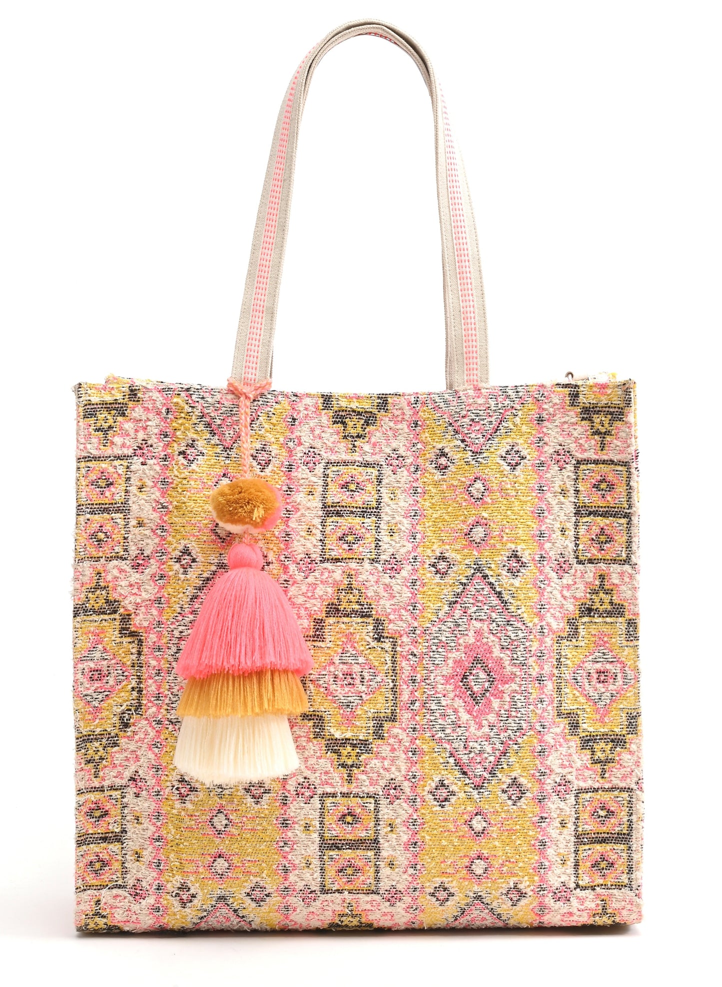 Ancient Rug inspired Tote (with Cosmetic Pouch)