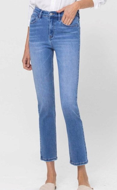 Perfect For Now High Rise Straight Cropped Slim Straight