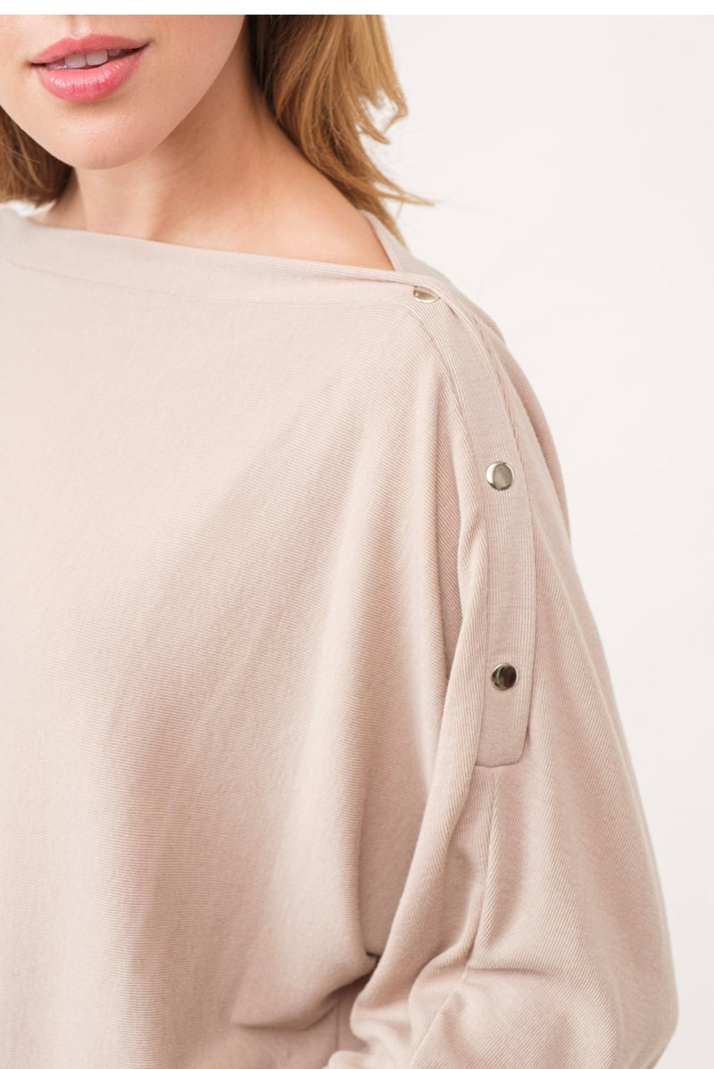 The Lola Top in Taupe