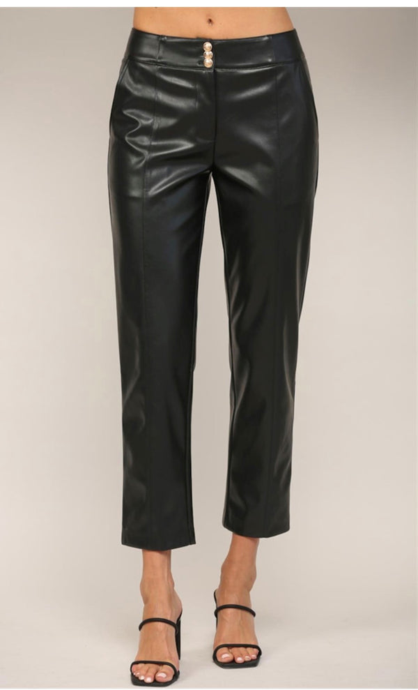 Black Pleather Pants