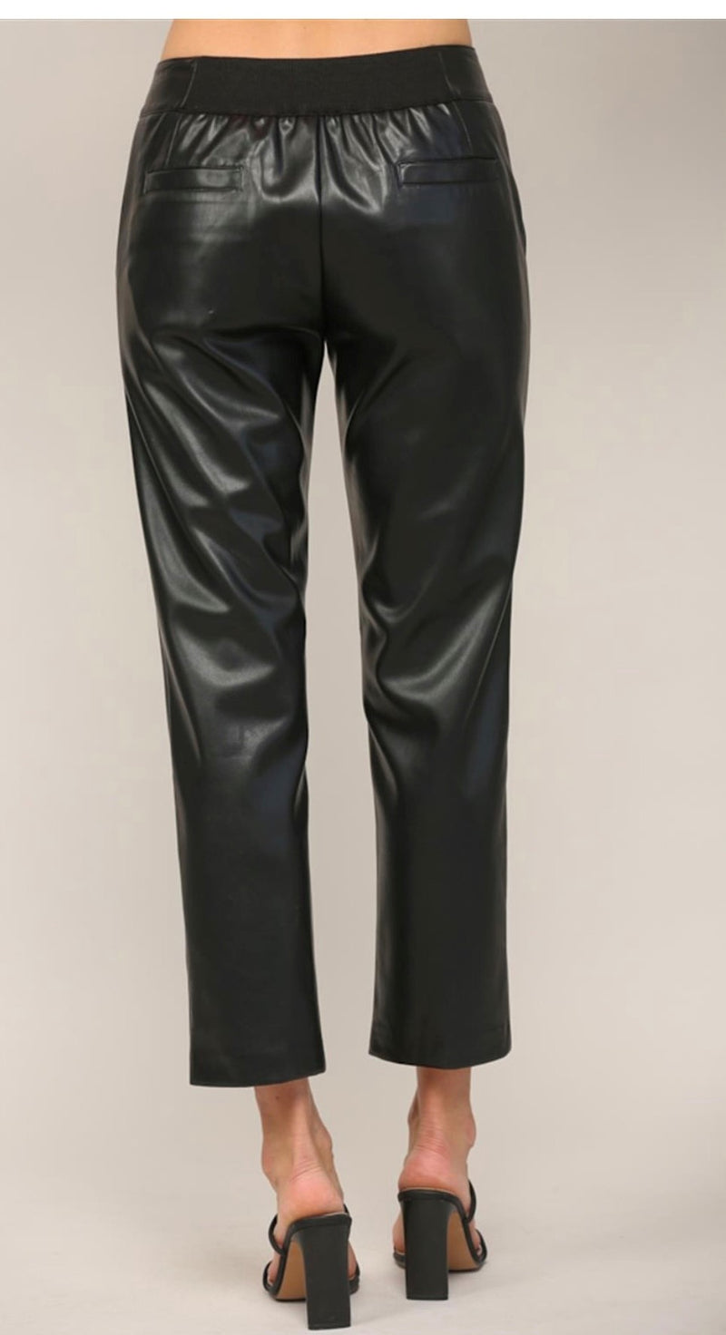 Black Pleather Pants