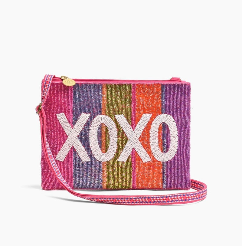 XOXO Top Zip Clutch