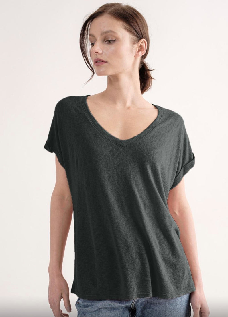 Pewter V-Neck