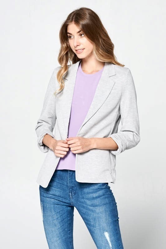 The Heather gray blazer