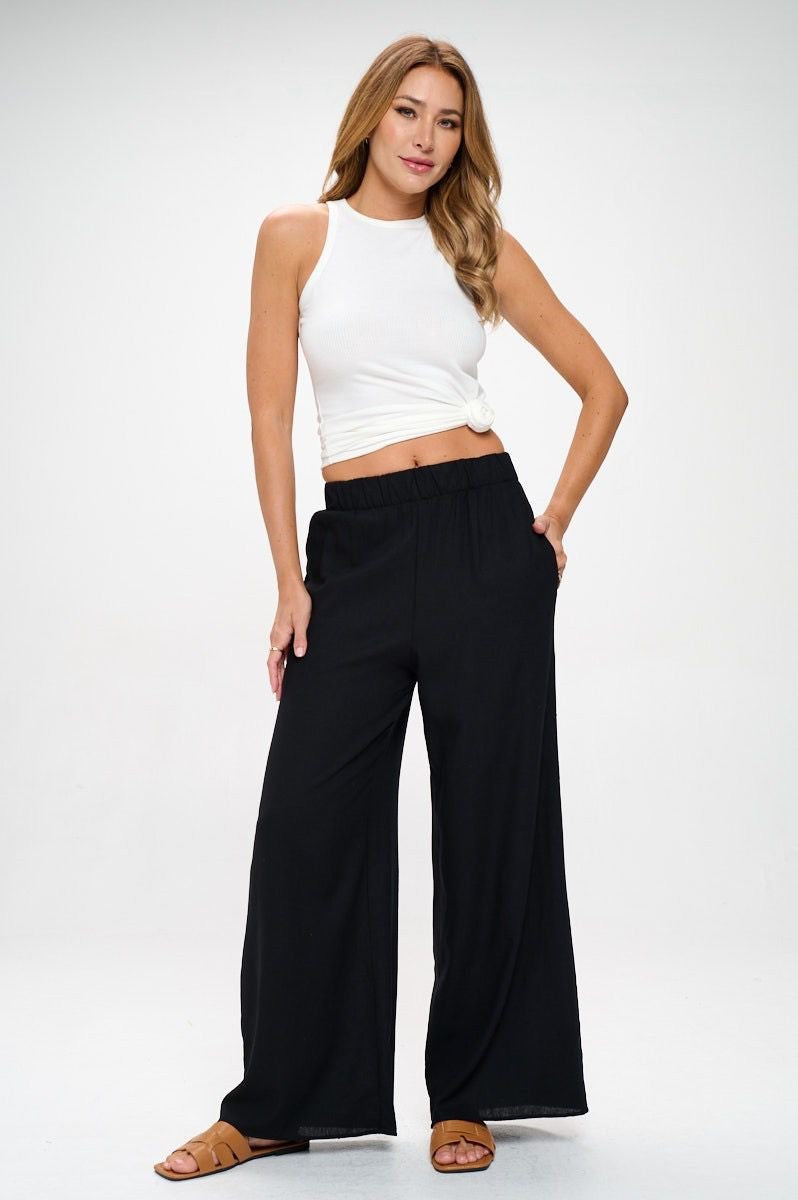 Black Linen Pants