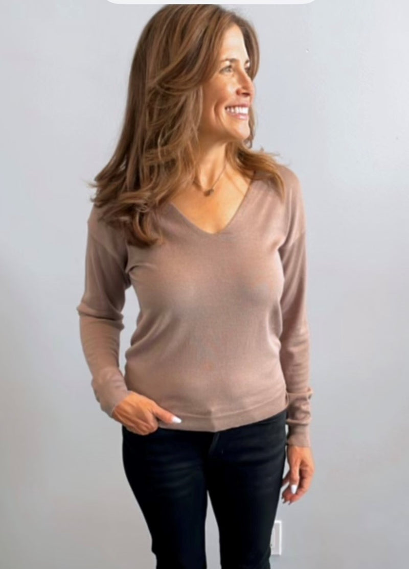 The Maddie Top in Taupe