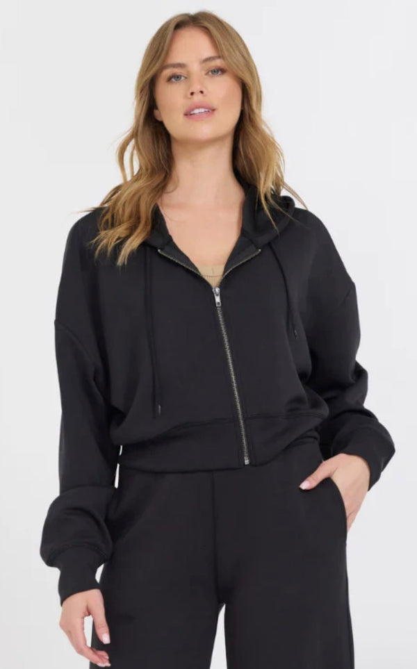 Black cloud fleece zip up