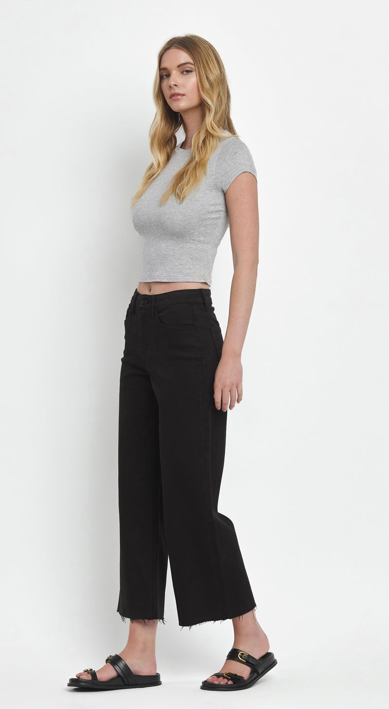 High-Rise Crop Wide Leg