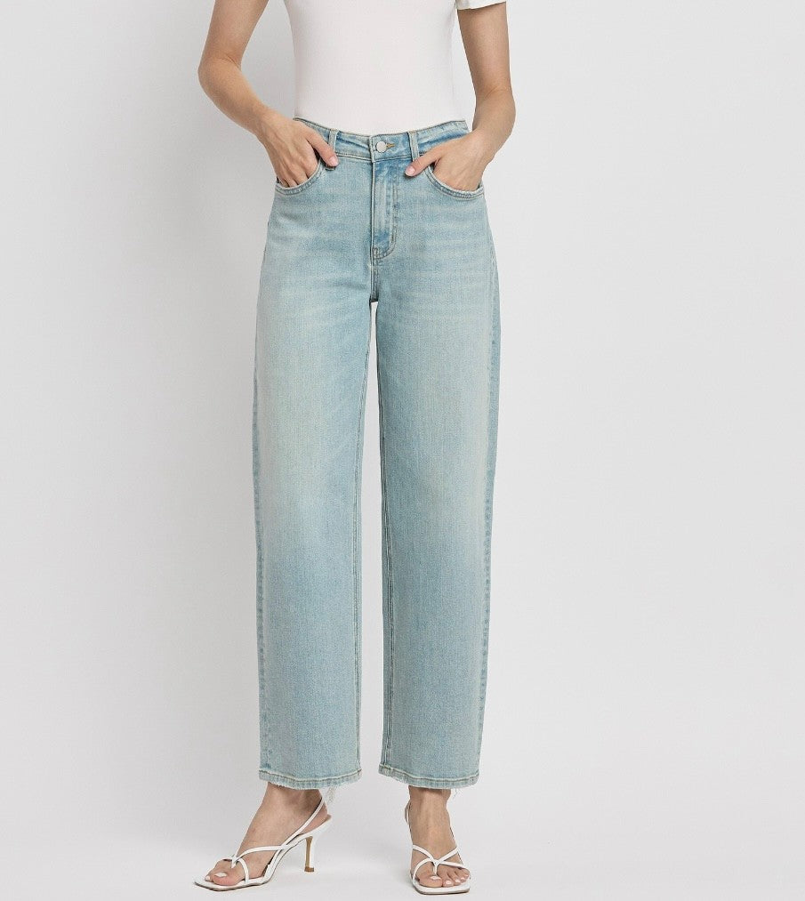 High Rise Barrel jeans