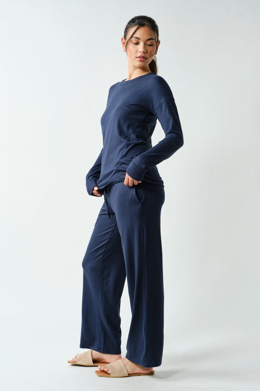 Brushed Hacci Lounge Pullover
