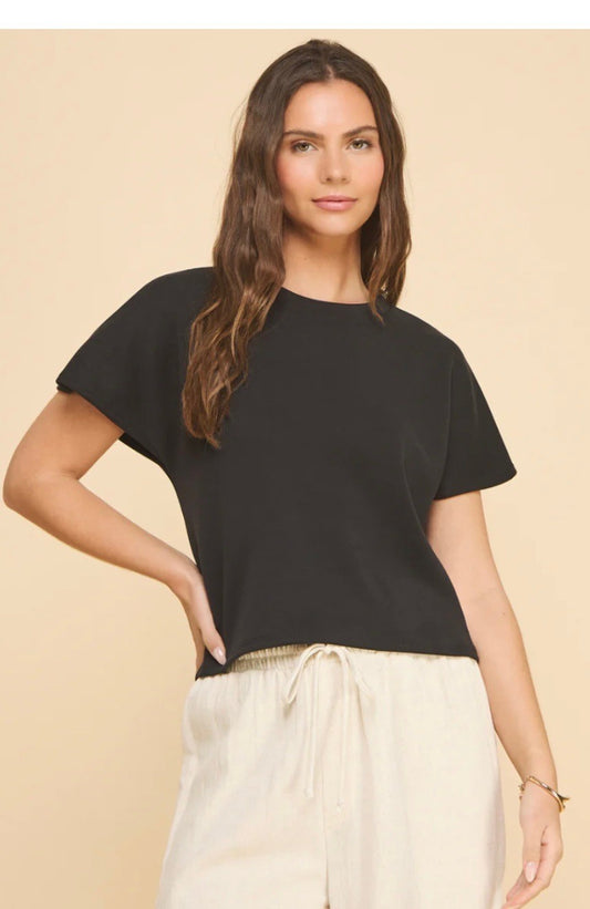 The Maine top  in black