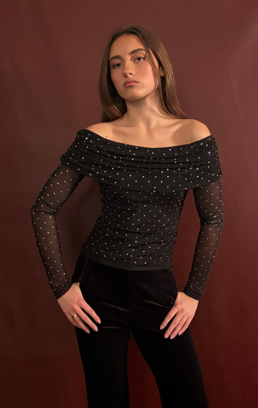 Embellished Off the Shoulder