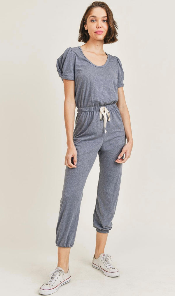 Blue gray jumpsuit