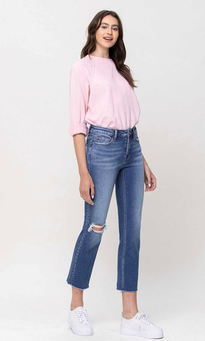 Carlene Mid Rise Slim Straight