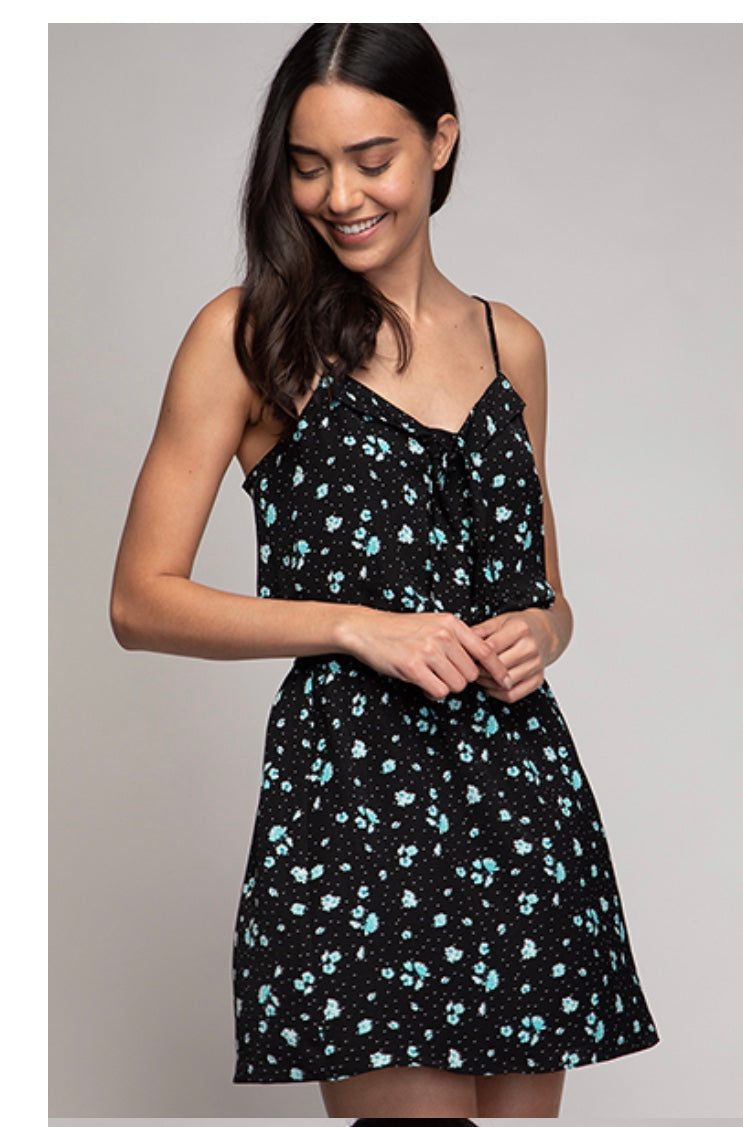 Black and Blue Floral Dress – Gillianscloset
