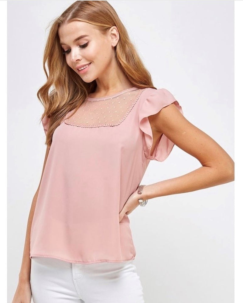 Blush Lace Top