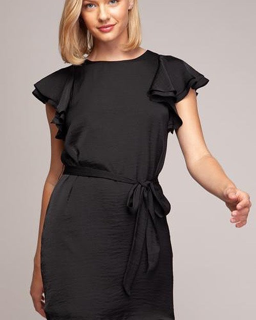 Black Ruffle Dress – Gillianscloset